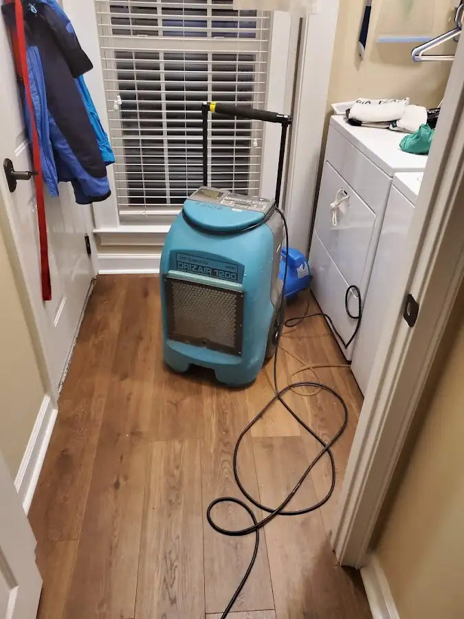 Commercial dehumidifier deployed for Flood Damage Cleanup in Visalia