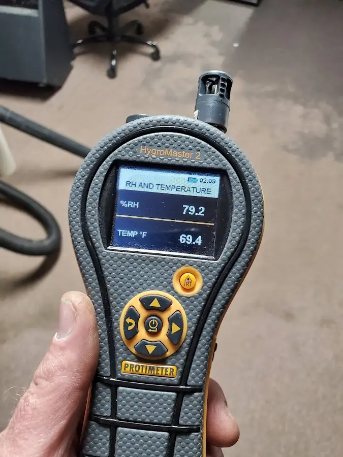 Moisture meter humidity assessment for Fire & Smoke Damage Restoration in Visalia