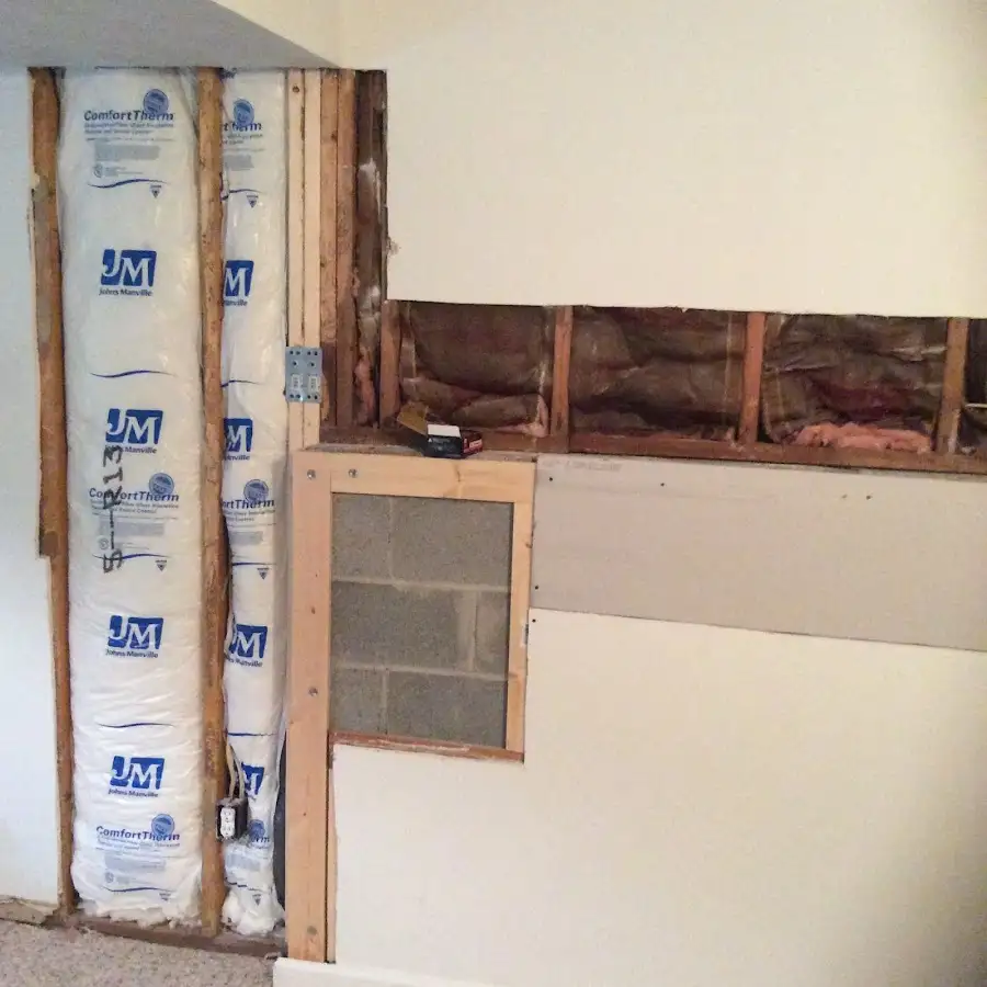 Wall insulation replacement during Contents Cleaning & Restoration in Visalia